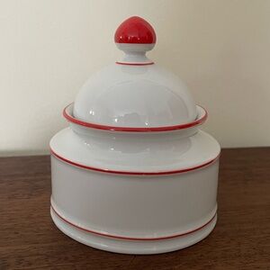 Seltmann Weiden Bavaria Renate Red Band Oval Sugar Bowl